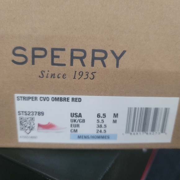 Mens sperry sneakers 6.5 or 8 in women's - Picture 3 of 3